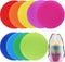 SIQUK 63 Pieces Carpet Markers Hook and Loop Carpet Marker for Classroom, 9 Colors...