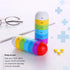 Deke Rainbow 7 Day Waterproof Pill Organizer case Tower Box Medicine Planner case (Seven Day Weekly Travel Container) Medication, Vitamin Holder O...