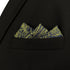 S&W SHLAX&WING Tie Sets for Men Silk Grooms Neckties Gold Floral Blue Matching Pocket Square Only...