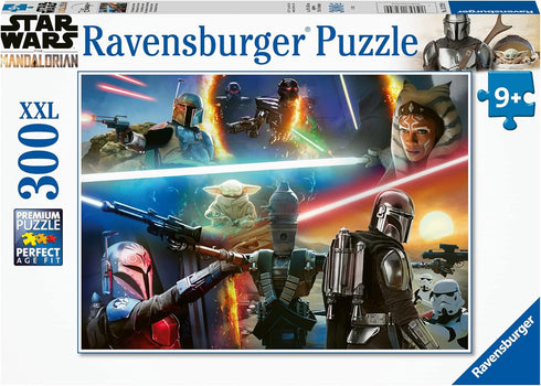 Ravensburger Mandalorian Crossfire - 300 Piece XXL Jigsaw Puzzle | Designed for Kids Ages 8-10 | Perfect Interlocking Fit | Promotes Problem Solvi...