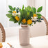Valery Madelyn 6 Packs Spring Summer Picks with Lemons Blueberry Eucalyptus Leaves, Artificial Fruit Lemon Picks with Greenry, Summer Lemon Branch...