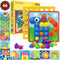 AMOSTING Color Matching Mosaic Pegboard Early Learning Educational Toys for Boys and Girls...