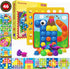 AMOSTING Color Matching Mosaic Pegboard Early Learning Educational Toys for Boys and Girls...