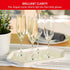 Spiegelau Wine Lovers Champagne Wine Glasses Set of 4 - European-Made Crystal, Classic Stemmed, Dishwasher Safe, Professional Quality Wine Glass G...