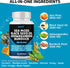Sea Moss 3000, Black Seed Oil 2000, Ashwagandha 1000, Bladderwrack, Maca Turmeric - Manuka Honey, Dandelion & Black Pepper, Super Antioxidants Sup...