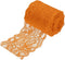 MECCANIXITY 3 Inch Wide 10 Yard Lace Ribbon Floral Pattern Orange Lace Trim Ribbon for Sewing Making, and DIY Crafts, Gift Wrapping, Bouquets, Wed...