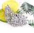 LAXPICOL Vintage Austrian Crystal Flower Leaf Bouquet Clusters Large Big Brooch Pin For Women Gold Tone...