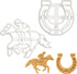 Set of 2 Jockey cookie cutters (Designs: Jockey and Horse Shoe), 2 pieces - Bakerlogy...