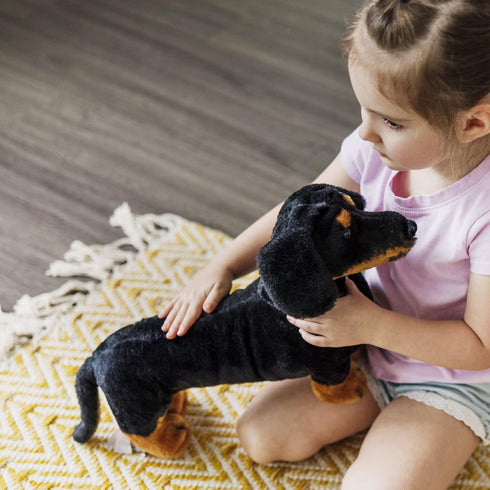 Melissa & Doug Giant Dachshund - Lifelike Stuffed Animal Dog Large...