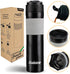2in1 Travel French Press Coffee Maker, Portable 11.8 oz Tumbler Coffee French Press for Ground Coffee & Tea Leaves; Iced Coffee, Cold Brew Tea, Co...