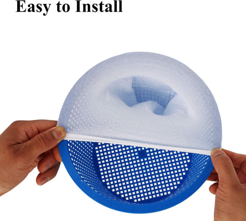 M.O.S 10 Pack Pool Skimmer Socks for Pool Filter Baskets Above Ground Prevents Debris Clogging Filters...