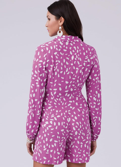 McCall's Misses' Wrap Front Romper Sewing Pattern Packet, Design Code M8454, Sizes 14-16-18-20-22, Multicolor...