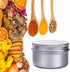 6 Ounce Aluminum Cans 180 mL Screw Lid Metal Storage Tins Containers for Storing Spices, Candies, Lip Balm, Candles, 6 Pcs....