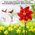 10PCS Red Pinwheels Outdoor Wind Spinners Garden Pinwheel Reflective Pin Wheel Windmills Sparkly Scare Birds Animal Away Spinner Christmas Yards G...