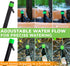 CARPATHEN 12pcs Drip Irrigation Emitters - Compatible with ¼ inch Drip Irrigation Tubing - 360 Degree Adjustable Flow Garden Irrigation Drippers f...