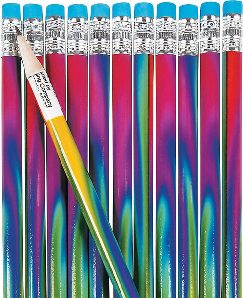 Fun Express Tie Dye Pencils (2Dz) - 24 Pieces - Educational And Learning Activities For Kids...