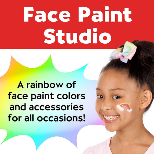Faber-Castell Face Paint Studio Kit - Face Painting Kit for Kids - Non-Toxic Face Paint for Halloween, Kids Party, Carnival, Rainy Day Activities...