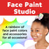 Faber-Castell Face Paint Studio Kit - Face Painting Kit for Kids - Non-Toxic Face Paint for Halloween, Kids Party, Carnival, Rainy Day Activities...