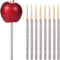 Quotidian Silver Glitter Rhinestone Bamboo Bling Sticks 6" (15cm) Pack of 24 - Candy Apple Cake pop Caramel...