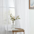 HLC.ME White Sheer Curtains 72 inches Long - 2 Panels Semi Sheer Voile Window Curtain Drapes Grommet Panels for Bedroom, Living Room & Kids Room (...