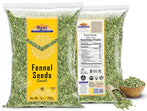 Rani Fennel Seeds (Saunf Sabut) Whole Spice 7oz (200g) ~ All Natural | Gluten Friendly | NON-GMO | Kosher | Vegan | Indian Origin...