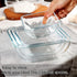 NUTRIUPS Glass Bowl Glass Mixing Bowls Set Glass Salad Bowls Glass Cereal Bowls Glass Serving Bowls Microwave Safe Clear Glass Bowls for Mixing, S...