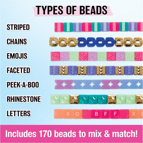 Cool Maker PopStyle Bracelet Maker, 170 Beads, Make & Remake 10 Bracelets, Friendship Bracelet Making Kit, DIY Arts & Crafts Christmas Gifts for K...
