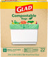 Glad Kitchen Compost Bags, 100% Compostable Bag, 2.6 Gallon, Unscented - 22 Count...