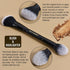 LORYP Black Makeup Brushes 2Pcs Duo End Foundation Powder Brush Set, Blush & Highlighter Brush and Round & Flat Foundation Brush...