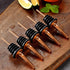 Liquor Bottle Pourers - 8 Pack Stainless Steel Classic Bottle Pourers with Clean Brush, Rustproof Metal Alcohol Pouring Tubes For Bars, Clubs, Res...