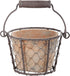 Esschert Design AT09 Aged Terracotta Single Pot with Metal Basket with Handle...