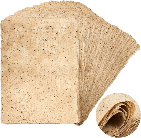 60 Pcs Mulberry Paper Craft Paper Handmade Paper Decoupage Paper Calligraphy Papers Sheet DIY Painting Papers for Scrapbook Decoupage Drawing Writ...