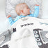 Qilmy Viking Ships Baby Blanket for Boys Girls Kids with Soft Cotton, Cute Cozy Warm Nursery Receiving Swaddle Blanket for Toddler Infant Crib, 30...
