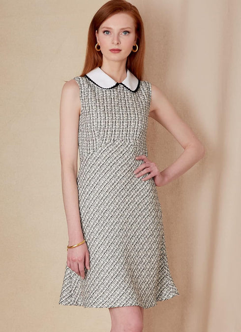 Vogue Misses' Empire Waist Dress Sewing Pattern Kit, Code V1822, Sizes 16-18-20-22-24, Multicolor...