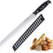 Little Cook Bread Knife with Cover, 10 inch serrated bread knife for homemade bread, German Stainless Steel brisket knife, Bread Cutter Ideal for ...