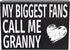 My Biggest Fans Call Me Granny Wooden Sign - Granny Gifts, Sentimental Wall and Shelf Decor for Grandmothers, Made in USA...