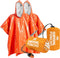 Emergency Survival Poncho. 2 Thermal Mylar Space Blanket Rain Ponchos. Camping Accessories, Outdoor Survival Gear....