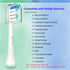 Senyum Toothbrush Replacement Heads for Philips Sonicare Replacement Heads Compatible with Sonicare Replacement Heads, 4 Pack...