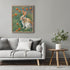 Posterizer 1 pcs- Beautiful rabbit in the middle of orange flowers-Art for Animal Lovers-Floral Botanical Art- Gift for Men Women Teens-decor for ...