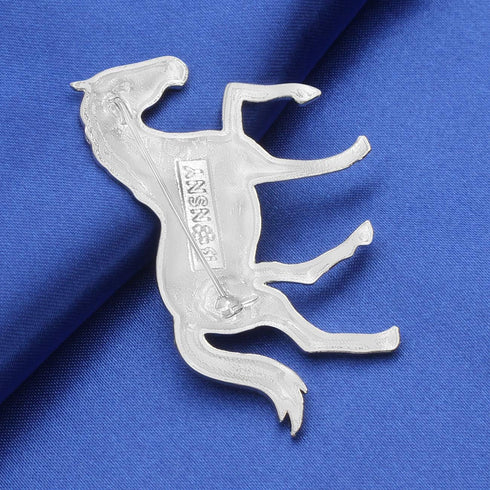 Dainty Floral Enamel Pony Horse Brooch Pins Scarf Lapel Clothes Decoration for Women Girls Jewelry Gifts...