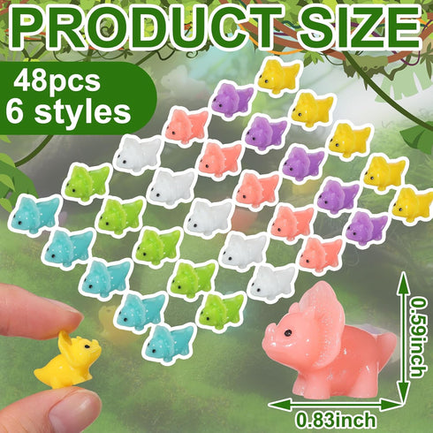 Liliful Mini Resin Dinosaur Figures Small Dinosaur Tiny Dinosaur for Mini Garden Micro Landscape Aquarium Home Decoration Dinosaur Outdoor Party F...