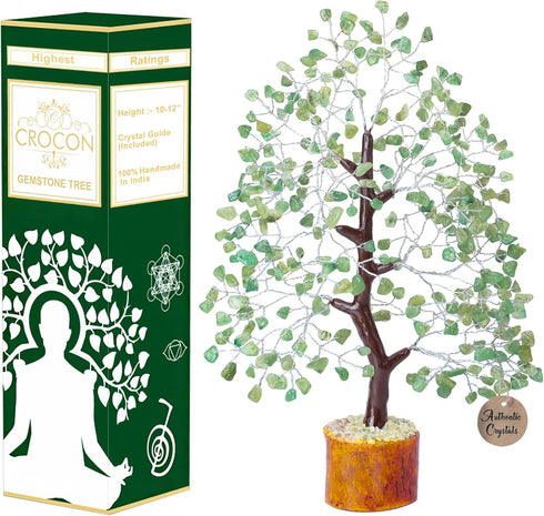 Green Jade Crystals Tree of Life Decor for Shelf Healing Crystals Spiritual Gift Sage Green Office & Room Decor House Warming Gifts New Home Decor...