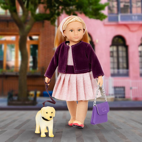 Lori – Mini Doll & Toy Dog – 6-Inch Doll & Golden Retriever – Play Set With Outfit, Animal & Accessories – Playset For Kids – 3 Years + – Hazel & ...