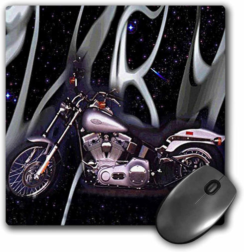 3dRose LLC Picturing Harley-Davidson Motorcycle Pattern Mouse Pad (mp_145_1)...