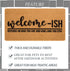 Welcome-Ish Front Door Mat - Welcome-Ish Depends Who You are Doormat Non Slip Backing Mat for Home Entry Farmhouse?17"x 29" ?...