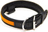 Premium Leather Dog Collar - Best Full Grain Heavy Duty Genuine Leather Collar (Orange, Medium)...