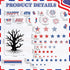 78 Pcs 4th of July Bulletin Board Decorations Happy 4th of July Cutouts Fourth of July Patriotic Bulletin Board Decor for School American Flag Ind...