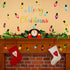91 Pieces Christmas Wall Stickers Christmas PVC Merry Christmas Lights Bulb Wall Decals for Christmas Decoration...