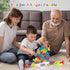 48 Pcs Tetra Tower Game, Stack Attack Family Board for 2 Players Family Games, Building Blocks Stacking Balance Games Toys for Kids, Adults, Frien...