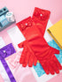 Zhanmai 9 Pairs Girls Satin Gloves Bowknot Gloves Princess Gloves for Kids Party, Wedding, Formal Pageant, Ages 3T to 8 Years, Color 3, Small...